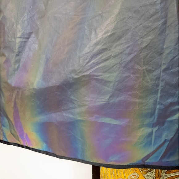 Reflective Iridescent Rain Jacket Tech Shell Primitive Y2K Streetwear Small Fit - Picture 9 of 9